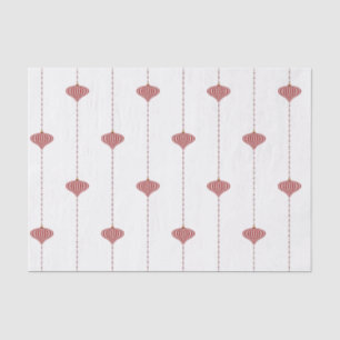 Christmas Holiday Red White Striped Ornaments Tissue Paper