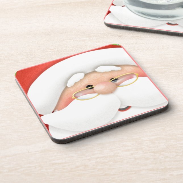 Christmas Holiday Santa Coasters (Left Side)