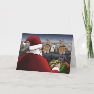 Christmas Holiday Santa with GPS Map Card