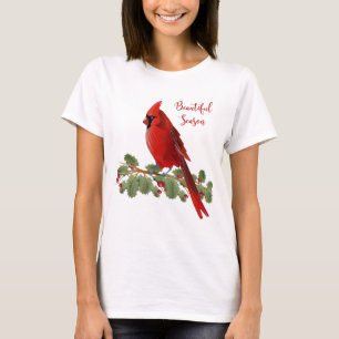 Christmas Holiday Season Red Cardinal Women's T-Shirt