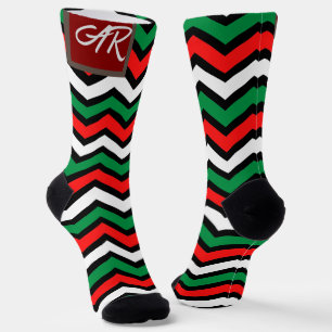 Christmas holiday simple elegant gifts MONOGRAM Socks