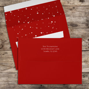 Christmas Holiday Simple Festive Cute Red Dots Envelope