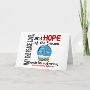 Christmas Holiday Snow Globe 1 Juvenile Diabetes Card