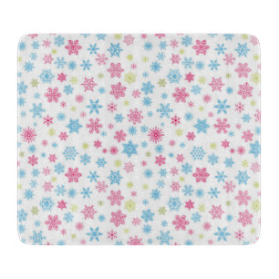 Christmas Holiday Snowflake Pattern Cutting Board