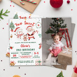 Christmas Holiday Snowman Two Sweet  2nd Birthday Invitation<br><div class="desc">Christmas Holiday Snowman Two Sweet 2nd Birthday Invitation</div>
