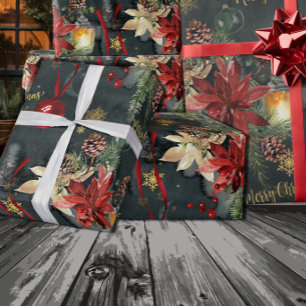 Christmas Holiday Splendour Glossy Wrapping Paper