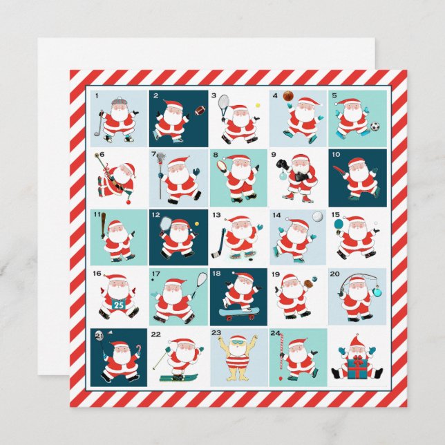 Christmas Holiday Sports Cards (Front/Back)