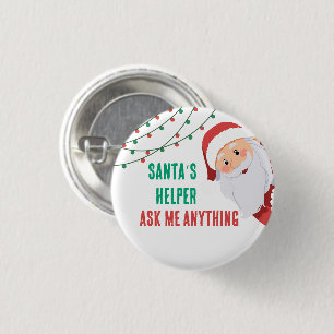 Christmas Holiday Staff or Employee 3 Cm Round Badge