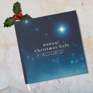 Christmas Holiday Star Foil Guestbook