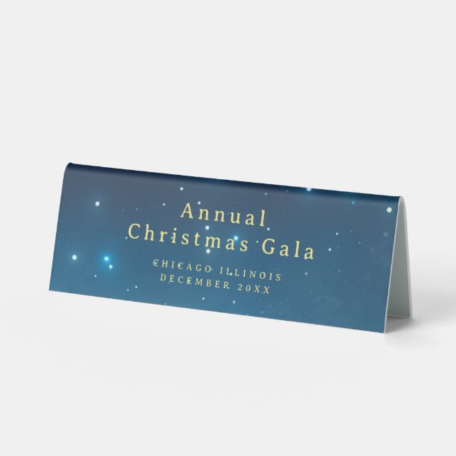 Christmas Holiday Stars Table Tent Sign