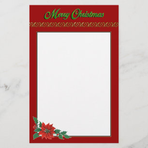 Christmas Holiday Stationary Stationery