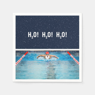 Christmas Holiday Swimming Party Napkin