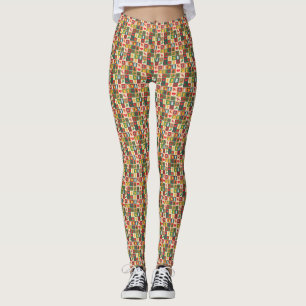 Christmas Holiday Symbols Leggings