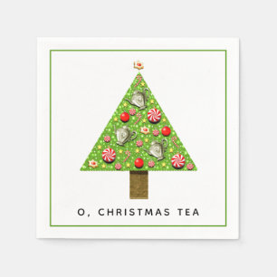 Christmas Holiday Tea Party Napkin
