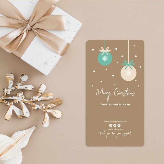 Christmas Holiday Thank You Box Seal Sticker (Creator Uploaded)