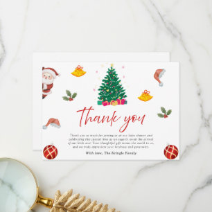Christmas Holiday Thank You Card