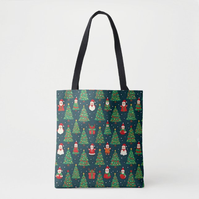 Christmas Holiday Theme Tote Bag (Front)