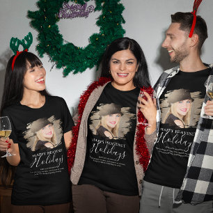 Christmas Holiday Tribute Photo Memorial T-Shirt