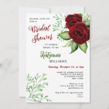 Christmas Holiday Wedding Bridal Shower Invitation