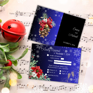 Christmas Holiday Wedding Response Card