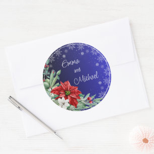 Christmas Holiday Wedding Sticker
