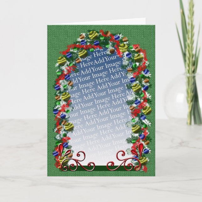 Christmas Holiday Window Custom Photo Template (Front)