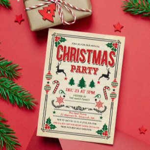 Christmas Holiday Winter Party Invitation
