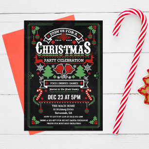 Christmas Holiday Winter Party Invitation