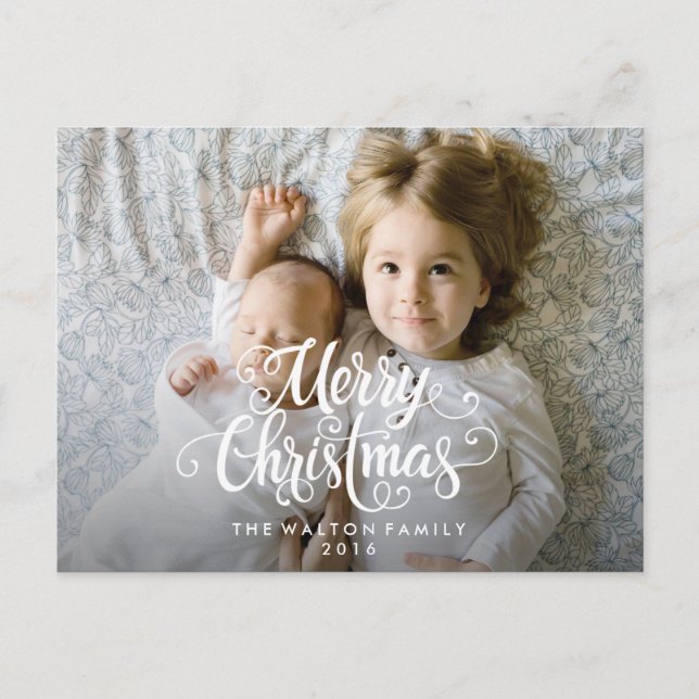 Christmas Holiday Winter Photo Postcard (Front)