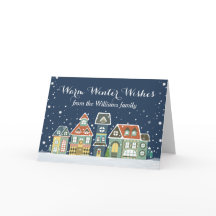 Christmas Holiday Winter Snow Village Homes