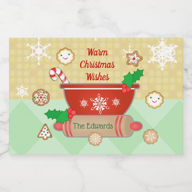 Christmas Holidays Baking Custom Food Label (Single Label)