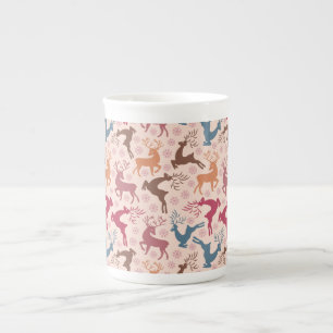 Christmas holidays bone china mug