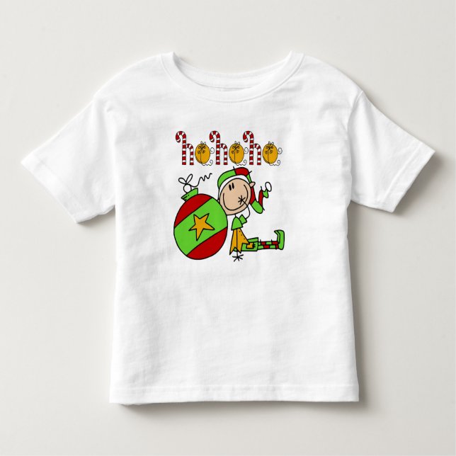Christmas Holidays Festive Cute Kids Elf Toddler T-Shirt (Front)
