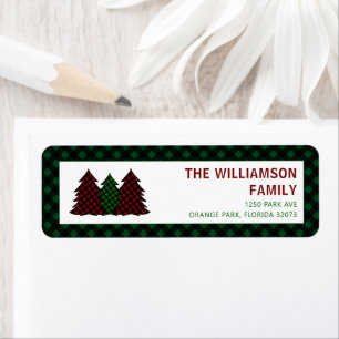 Christmas Holidays Festive Return Address Labels