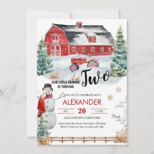 Christmas Holidays Party Birthday Invitation