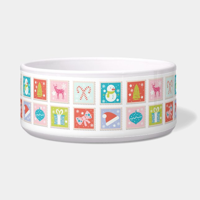 Christmas Holidays Postage Stamp Pattern (Front)