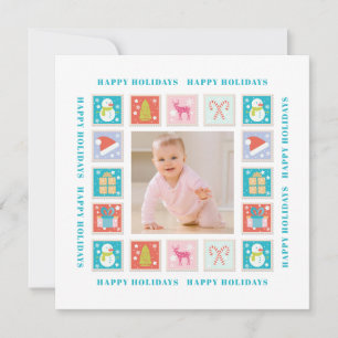Christmas Holidays Postage Stamp Photo