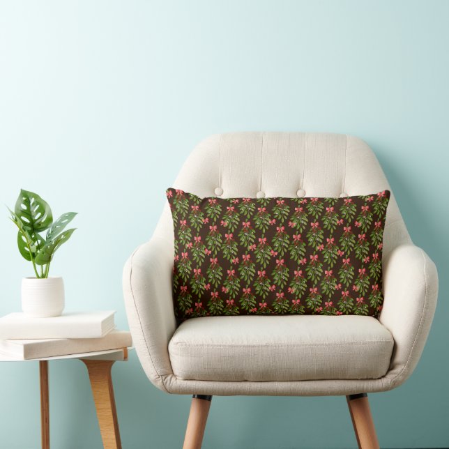 Christmas Hollies - Lumbar Pillow (Chair)