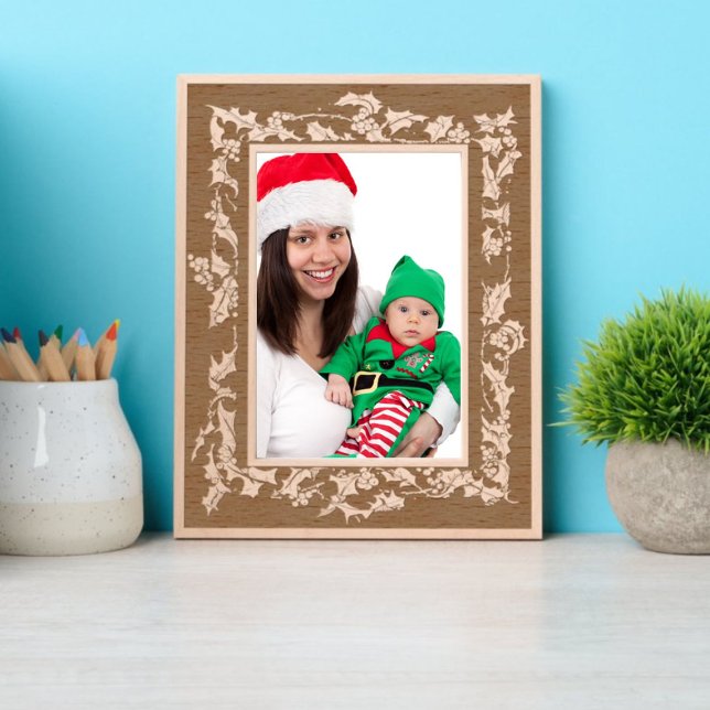 Christmas Holly and Berries Wreath Border Etched Frames (Creator Uploaded)