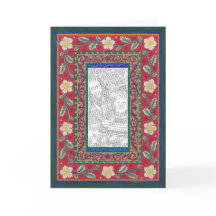 Christmas ~ Holly and Hellebore Photoframe Card