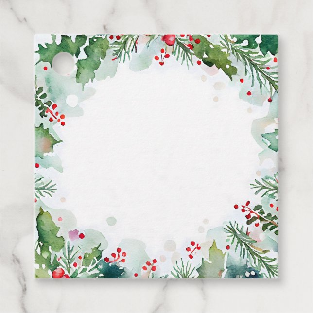 Christmas Holly and Ivy GIft Tag (Front)