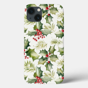 Christmas Holly Berries iPhone 13 Case