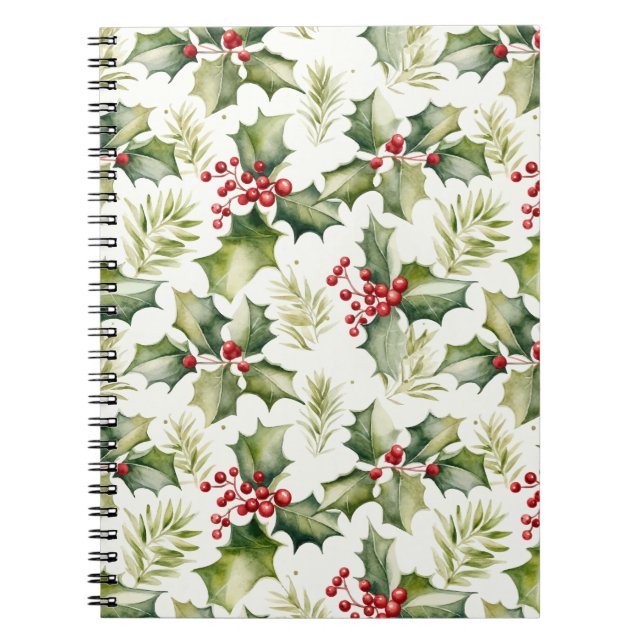 Christmas Holly Berries Notebook (Front)
