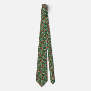 Christmas Holly Berry Neck Tie