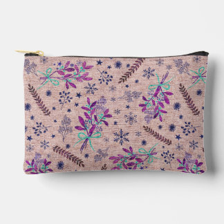 Christmas holly bouquet - Dusty Rose Accessory Pouch