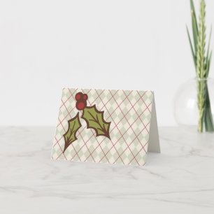 Christmas Holly Card