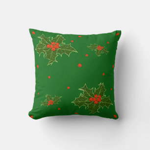 Christmas Holly Cushion