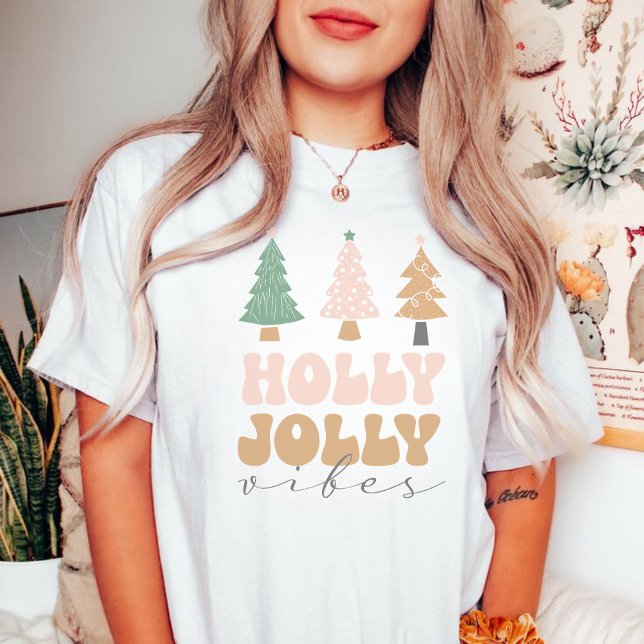 Christmas Holly Jolly Vibes T-Shirt (Creator Uploaded)
