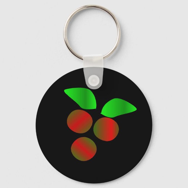 Christmas Holly Key Ring (Front)