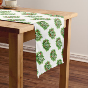 Christmas Holly Medium Table Runner
